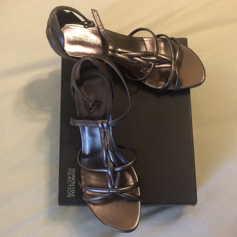 Kenneth Cole Metallic Wedges